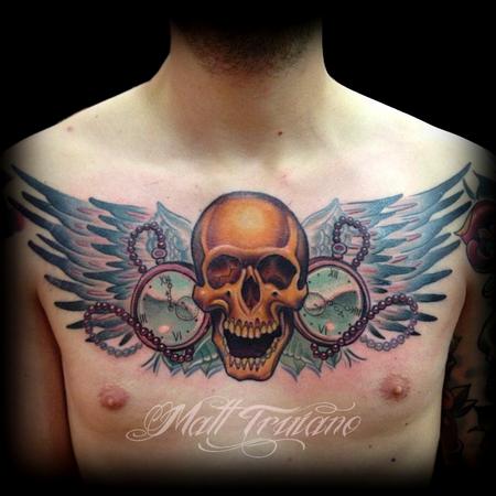 Tattoos - Skull chest - 80895